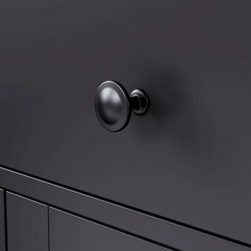 Blanc+Naturel / Noir, Meuble TV 3 pièces avec portes vitrées et étagères réglables, Assemblage par 2 personnes