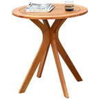 Table de bistrot ronde Espresso, bois massif, 1 personne