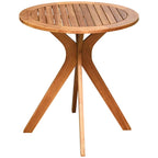 Table de bistrot ronde Espresso, bois massif, 1 personne