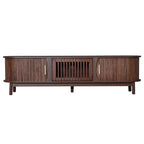 Meuble TV de ferme marron foncé, console en bois pour téléviseurs jusqu'à 75", montage par 1 personne
