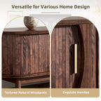 Meuble TV de ferme marron foncé, console en bois pour téléviseurs jusqu'à 75", montage par 1 personne