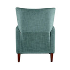 Fauteuil inclinable manuel, deux positions, pieds en bois, gris / bleu marine / ivoire / moutarde / bleu, 1 place
