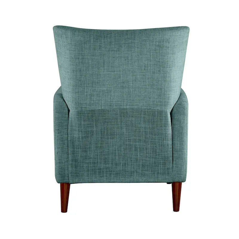 Fauteuil inclinable manuel, deux positions, pieds en bois, gris / bleu marine / ivoire / moutarde / bleu, 1 place