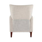 Fauteuil inclinable manuel, deux positions, pieds en bois, gris / bleu marine / ivoire / moutarde / bleu, 1 place