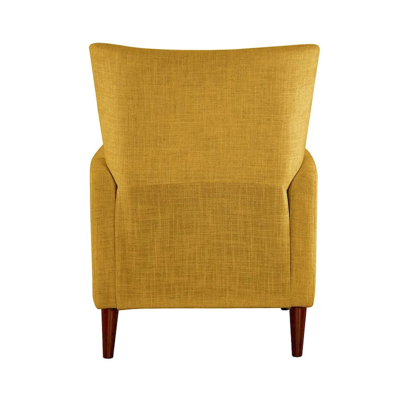 Fauteuil inclinable manuel, deux positions, pieds en bois, gris / bleu marine / ivoire / moutarde / bleu, 1 place