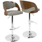 Carson Carrington Visby Adjustable Barstool with Swivel - N/A