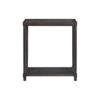 Tables d'appoint étroites en bois, espresso, ensemble de 2