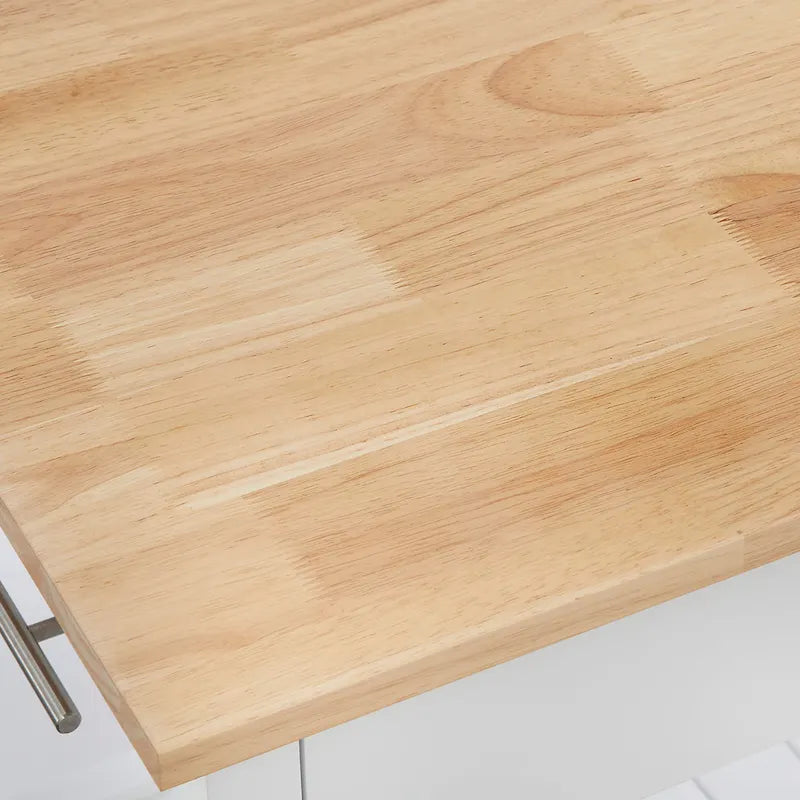 Îlot de cuisine avec tiroir et étagères – Blanc / Noir / Bleu nuit / Gris anthracite, Usage unique
