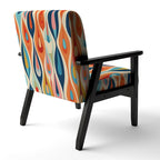 Fauteuil d'appoint abstrait multicolore – Style moderne, 1 place