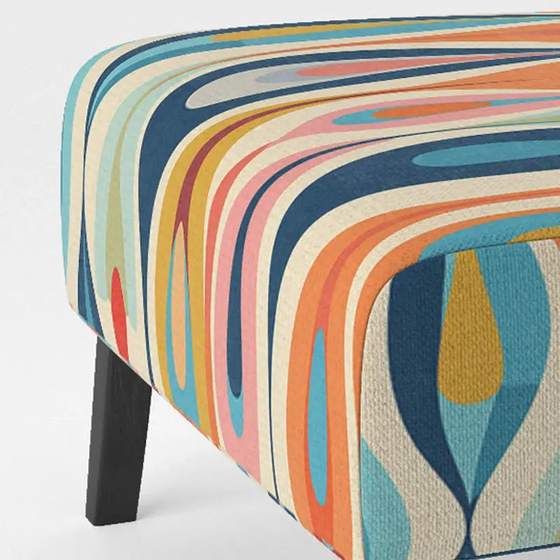 Fauteuil d'appoint abstrait multicolore – Style moderne, 1 place