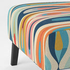 Fauteuil d'appoint abstrait multicolore – Style moderne, 1 place