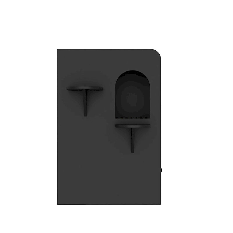 Meuble cache-litière pour chat avec placard de rangement, Chêne/Blanc, 1 chat