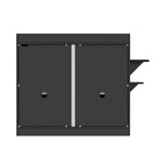 Meuble cache-litière pour chat avec placard de rangement, Chêne/Blanc, 1 chat