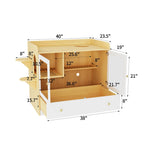 Meuble cache-litière pour chat avec placard de rangement, Chêne/Blanc, 1 chat