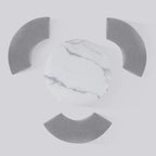 Table basse ronde relevable Blanc / Noir et blanc avec 3 poufs, 2 places