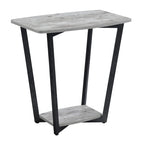Table d'appoint industrielle avec étagère, plusieurs couleurs