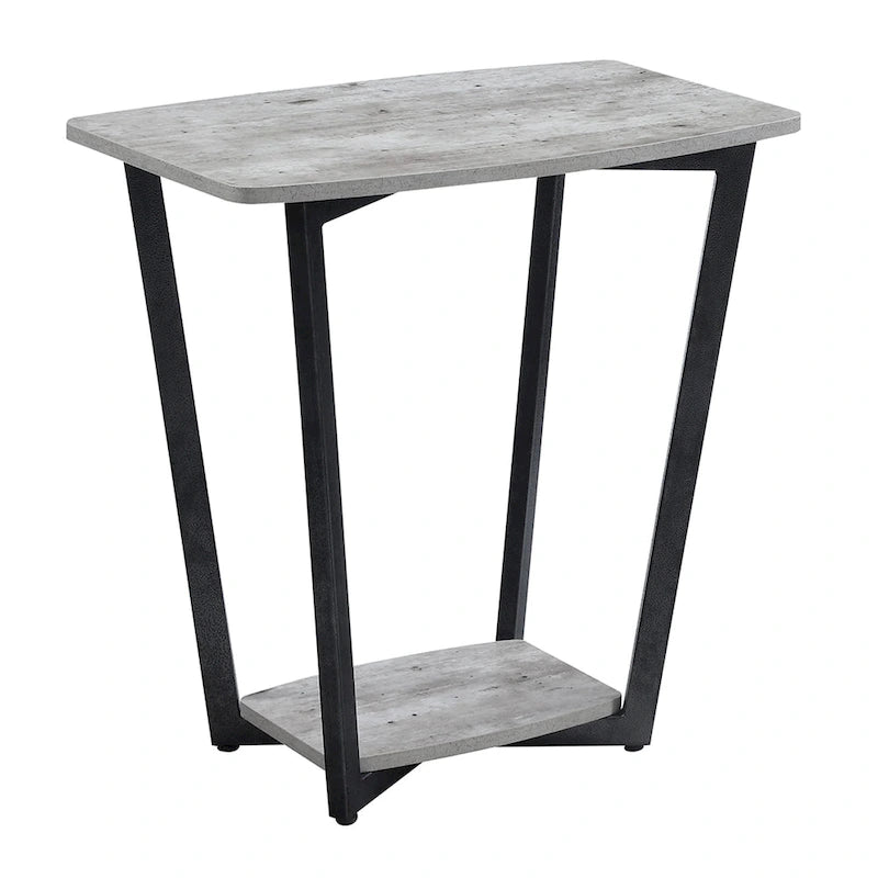 Table d'appoint industrielle avec étagère, plusieurs couleurs