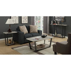 Table d'appoint industrielle avec étagère, plusieurs couleurs