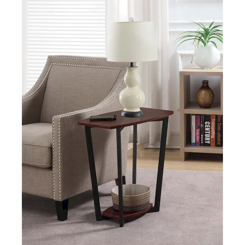 Table d'appoint industrielle avec étagère, plusieurs couleurs