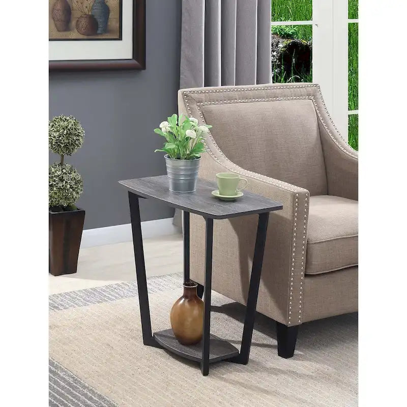 Table d'appoint industrielle avec étagère, plusieurs couleurs