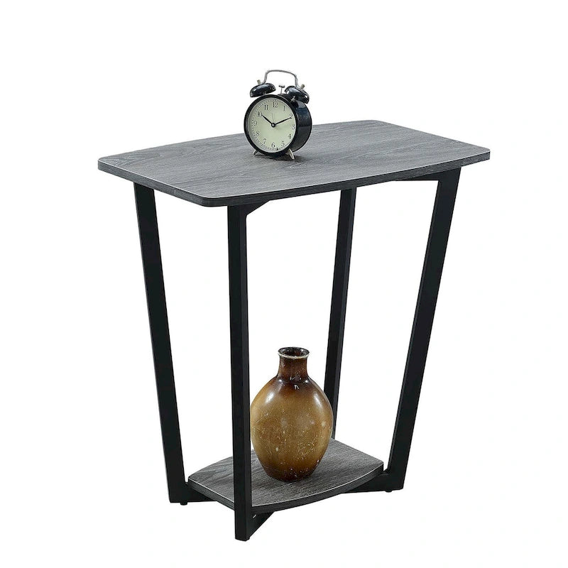 Table d'appoint industrielle avec étagère, plusieurs couleurs