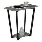 Table d'appoint industrielle avec étagère, plusieurs couleurs