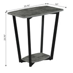 Table d'appoint industrielle avec étagère, plusieurs couleurs