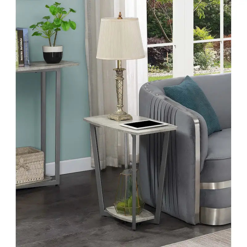 Table d'appoint industrielle avec étagère, plusieurs couleurs