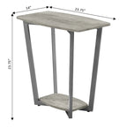 Table d'appoint industrielle avec étagère, plusieurs couleurs
