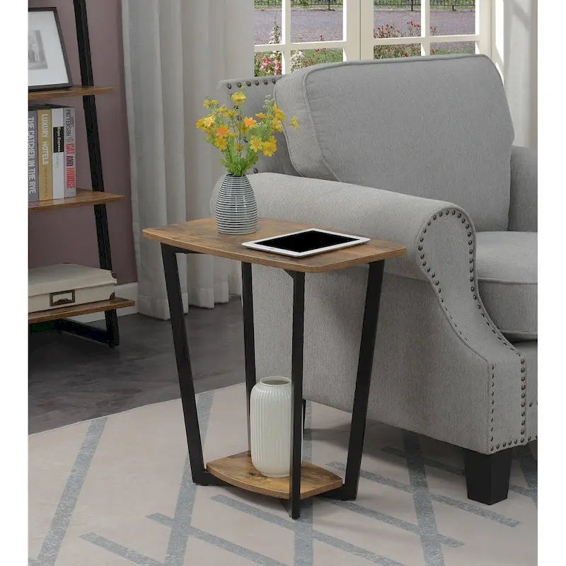 Table d'appoint industrielle avec étagère, plusieurs couleurs