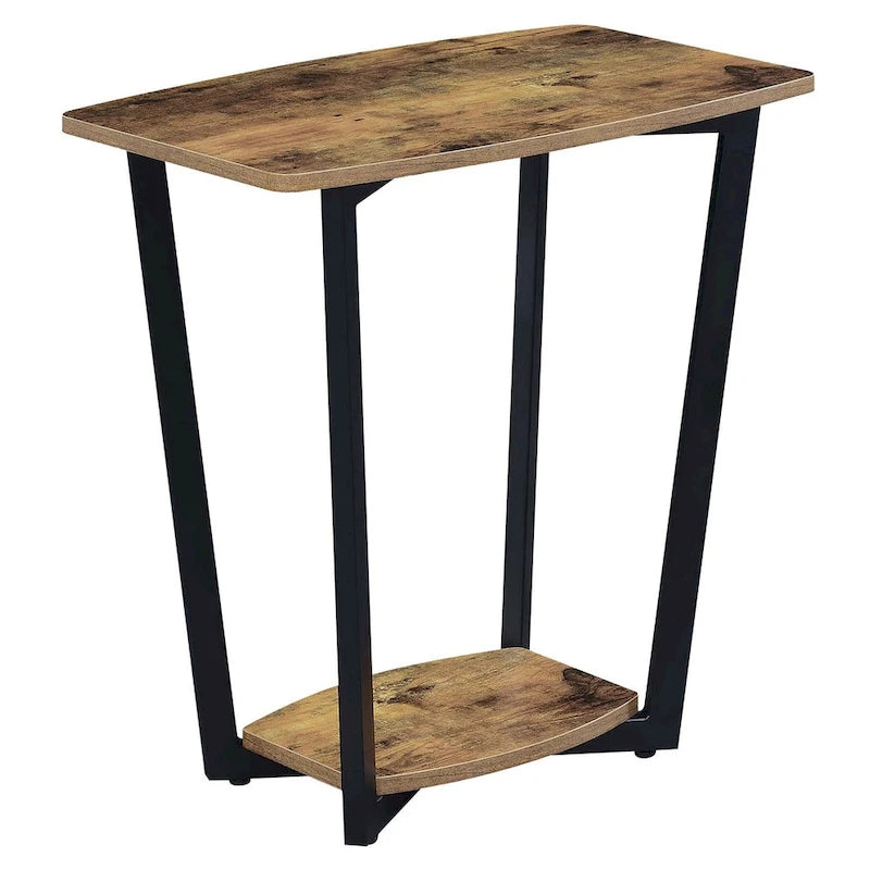 Table d'appoint industrielle avec étagère, plusieurs couleurs