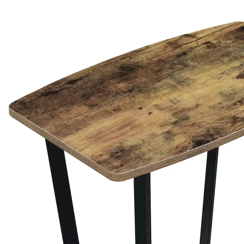 Table d'appoint industrielle avec étagère, plusieurs couleurs