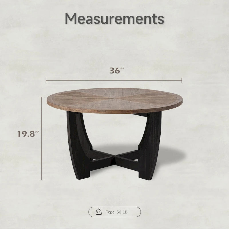 Marron et noir, pied géométrique/en croix/en demi-lune, table d'appoint/table basse/console, pour 1 personne