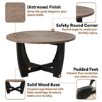 Marron et noir, pied géométrique/en croix/en demi-lune, table d'appoint/table basse/console, pour 1 personne