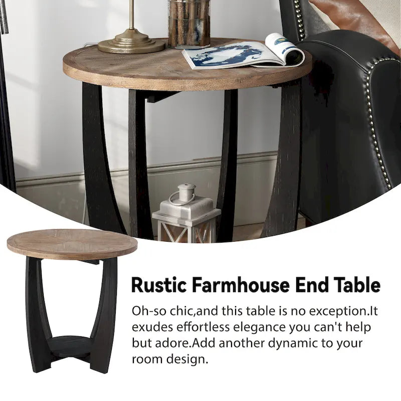 Marron et noir, pied géométrique/en croix/en demi-lune, table d'appoint/table basse/console, pour 1 personne