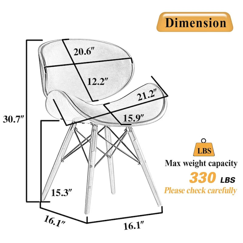 Fauteuil d'appoint Mid-Century – Beige / Gris Foncé / Bleu Canard, Cuir reconstitué, 1 à 2 places