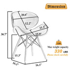 Fauteuil d'appoint Mid-Century – Beige / Gris Foncé / Bleu Canard, Cuir reconstitué, 1 à 2 places
