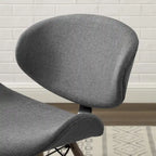 Fauteuil d'appoint Mid-Century – Beige / Gris Foncé / Bleu Canard, Cuir reconstitué, 1 à 2 places