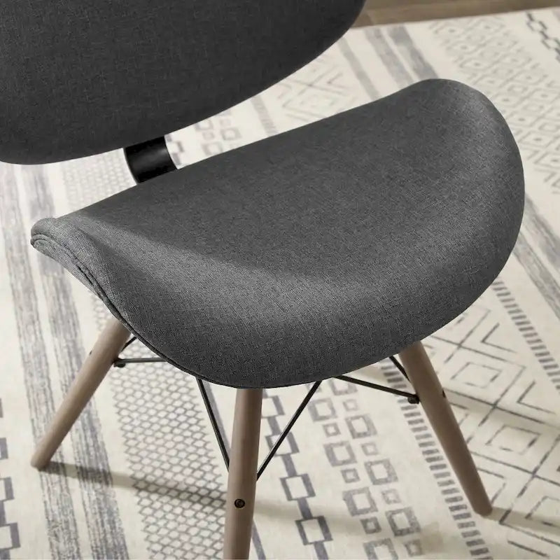 Fauteuil d'appoint Mid-Century – Beige / Gris Foncé / Bleu Canard, Cuir reconstitué, 1 à 2 places