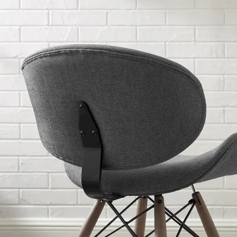 Fauteuil d'appoint Mid-Century – Beige / Gris Foncé / Bleu Canard, Cuir reconstitué, 1 à 2 places