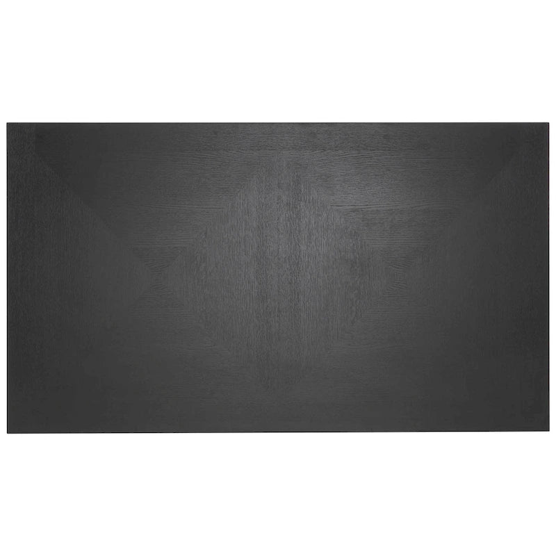 Ensemble de salle à manger rectangulaire Noir et Or (4 places / 6 places / Table seule)