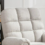 Fauteuil inclinable, pivotant et basculant manuel couleur Chameau/Blanc, une place