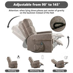 Fauteuil inclinable, pivotant et basculant manuel couleur Chameau/Blanc, une place