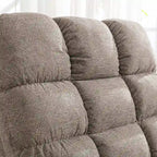 Fauteuil inclinable, pivotant et basculant manuel couleur Chameau/Blanc, une place