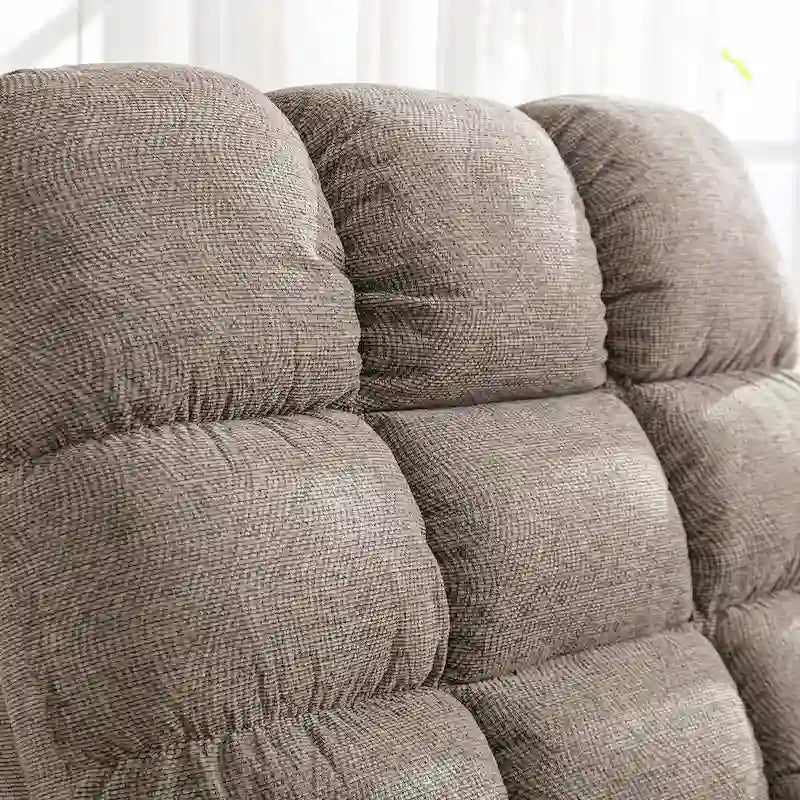 Fauteuil inclinable, pivotant et basculant manuel couleur Chameau/Blanc, une place