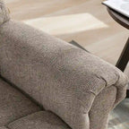Fauteuil inclinable, pivotant et basculant manuel couleur Chameau/Blanc, une place