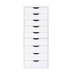 Commode verticale étroite à 9 tiroirs multicolore, Armoire de rangement simple