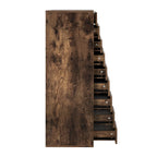 Commode verticale étroite à 9 tiroirs multicolore, Armoire de rangement simple