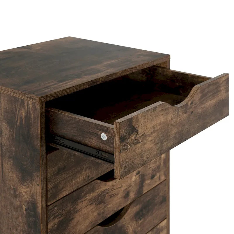 Commode verticale étroite à 9 tiroirs multicolore, Armoire de rangement simple
