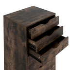 Commode verticale étroite à 9 tiroirs multicolore, Armoire de rangement simple